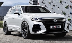 2023 VW Touareg Plays a Game of Spot the Changes by Digitally Dropping the Camouflage