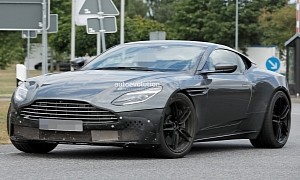 2024 Aston Martin DB11 Facelift Spied Testing, Touchscreen Infotainment Confirmed