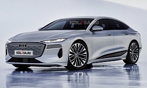 2024 Audi A6 e-tron Electric Sedan Loses All Camo With a Digital Twist, Do You Like It?
