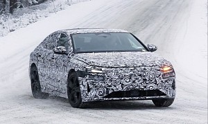 2024 Audi A6 e-tron Starts Winter Testing With Production Lights, Moves Closer to Launch