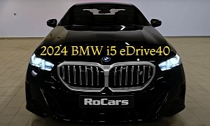 2024 BMW i5 eDrive40 Looks Eerily Sinister in Black, Flaunts Grown-Up Look