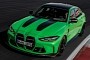 2024 BMW M3 CS Leaks in All Its ‘Green Goblin’ Competition Sport Glory