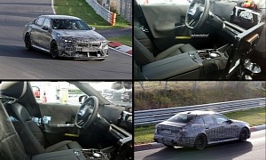 2024 BMW M5 Spied With Plug-In Hybrid Power and Massive Curved Display Inside