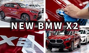 2024 BMW X2 Hits the Assembly Line, Looks Better in Low-Light Conditions