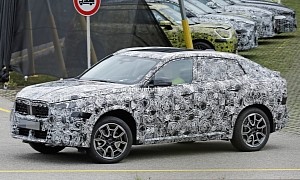 2024 BMW X2 Spied in a Premiere, Trades Glorified Hatchback for Crossover Coupe Looks