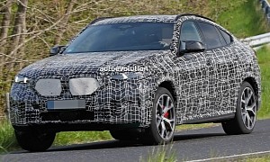 2024 BMW X6 Adds More Camouflage for Nurburgring Testing, Camera Lens Approves