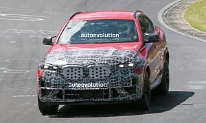 2024 BMW X6 M Facelift Spied With Minimal Camouflage, It's Not Ready Yet