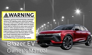 2024 Chevrolet Blazer EV Owner's Manual Comes With Bizarre Warning