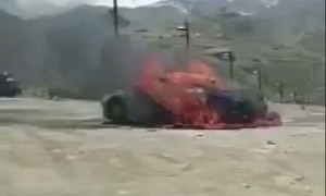 2024 Chevy Corvette E-Ray Fails Hot Weather Testing, Prototype Burns to a Crisp in Spain