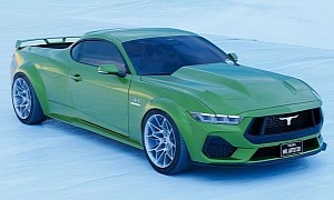 2024 Ford Mustang Becomes a Ute in Fantasy Land, Looks Like a Brand-New Ranchero