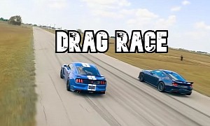 2024 Ford Mustang Dark Horse Drag Races 2020 Ford Mustang Shelby GT350R, Defeat Is Swift