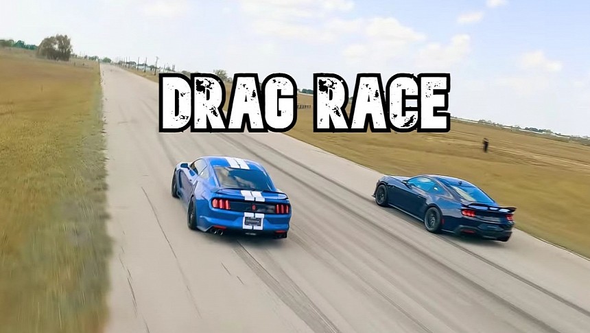 2024 Ford Mustang Dark Horse Drag Races 2020 Ford Mustang Shelby GT350R