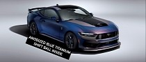 2024 Ford Mustang Dark Horse Gets Color-Shifting Paint, Fake Carbon Fiber Galore