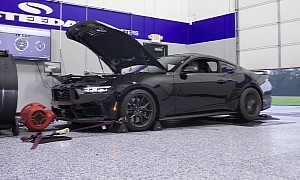 2024 Ford Mustang Dark Horse Lays Down 408 RWHP in Less Than Ideal Conditions