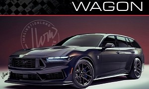 2024 Ford Mustang Dark Horse “Wagon” Looks Like the Track Option for Big Families