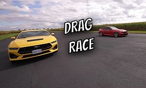 2024 Ford Mustang Drag Races BMW M2, Someone Gets Smoked Real Bad