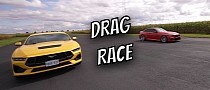 2024 Ford Mustang Drag Races BMW M2, Someone Gets Smoked Real Bad
