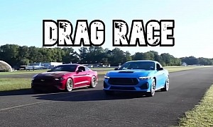 2024 Ford Mustang Drag Races S550, New vs Old Showdown Ends as Expected