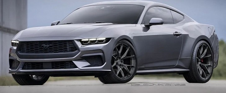 2024 Ford Mustang EcoBoost rendering by kelsonik