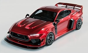 2024 Ford Mustang GT Becomes a Crimson Aero Warrior in Fantasy Land. Do You Approve?