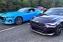 2024 Ford Mustang GT Drags 2024 BMW M240i in Unprepped AWD Versus RWD Skirmishes