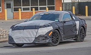 2024 Ford Mustang GT Spied With 255/40 R19 Pirelli All-Season Tires