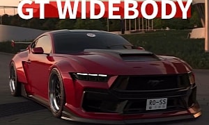 2024 Ford Mustang GT Tries a Widebody Suit for Size, Liberty Walk Has Joined the Chat