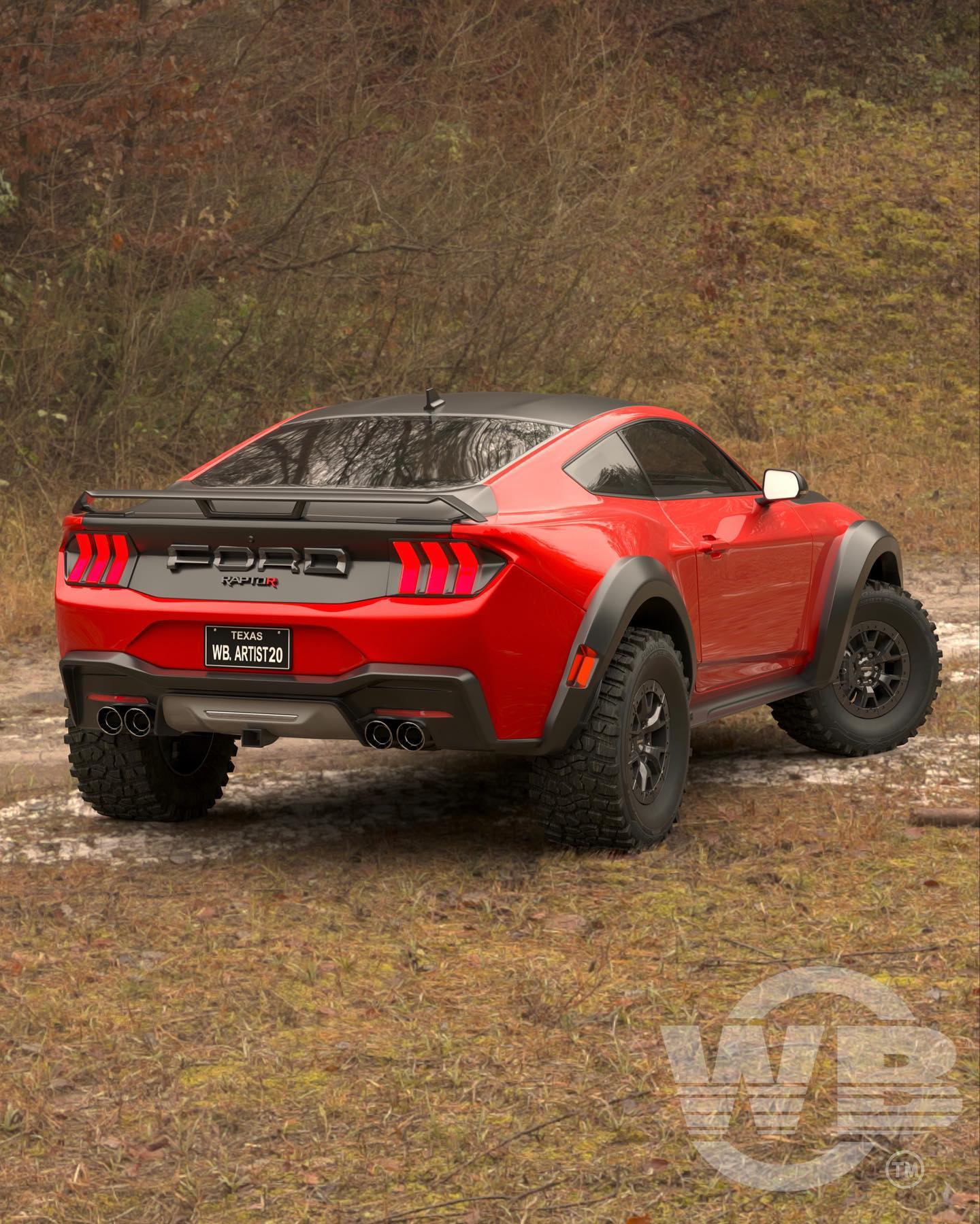 2024 Ford Mustang Raptor R Concept Has FakeReal Supercharged F150 V8