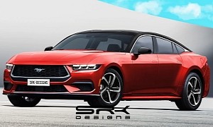 2024 Ford Mustang Sedan Family Muscle Car Would Make the Charger Fans Proud
