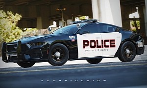 2024 Ford Mustang Sedan Imagined As Police Cruiser, Is It a Modern Crown Victoria?