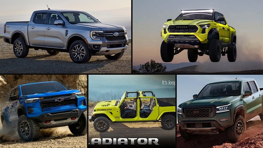 2024 Ford Ranger vs. Tacoma, Gladiator, Frontier, Colorado & Canyon