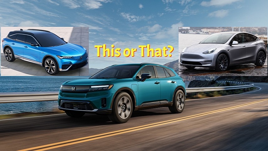 Honda Prologue vs Acura ZDX vs Tesla Model Y 