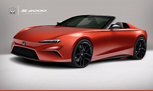 2024 Honda S2000 Successor Rendered With Futuristic Styling, Civic Type R Engine