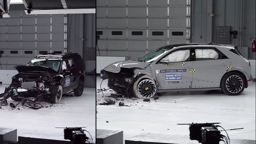 2024 Hyundai Ioniq 5 and 2024 Hyundai Santa Fe crash tests