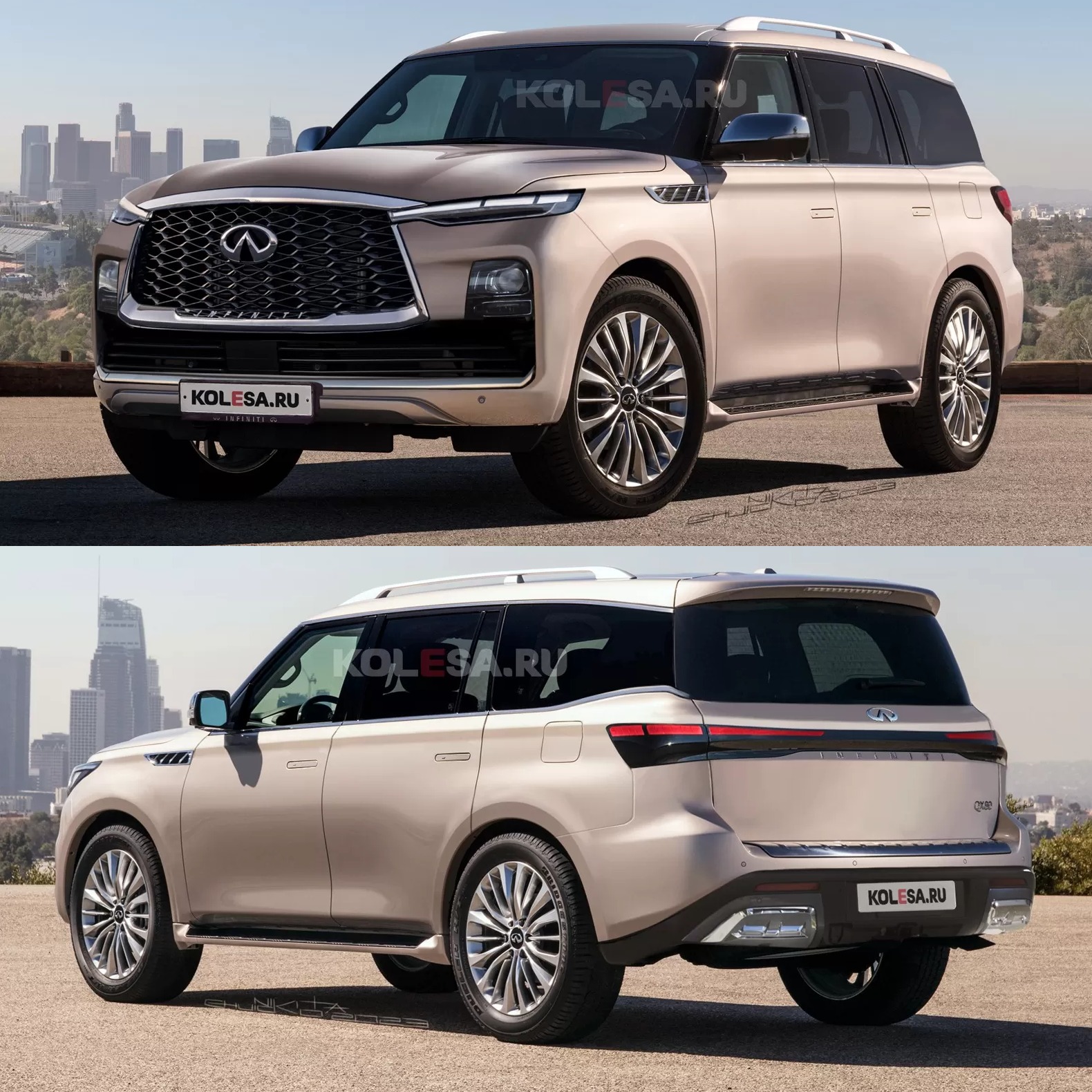 2024 Infiniti QX80 Gets First Unofficial Renderings, Tries to Scare BMW
