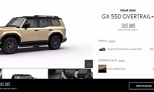 2024 Lexus GX 550 Configurator Is Live, You Can Easily Hit Over $81k Before Options