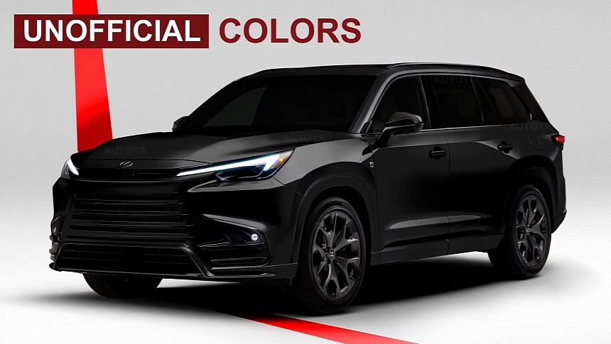 2024 Lexus TX Black Edition rendering by AutoYa