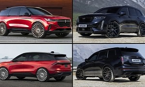 2024 Lincoln Nautilus Puts on CGI Aftermarket Wheels to Spite Caddy's XT6