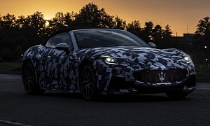2024 Maserati GranCabrio Gets Unveiled Officially in Camouflaged Prototype Form