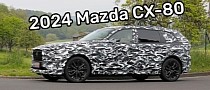 2024 Mazda CX-80 Makes Spy Photo Debut, Family SUV Not Coming to North America