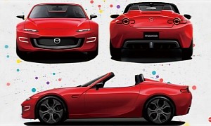 2024 Mazda MX-5 Miata Gets Envisioned Both as a Redesign and All-New Generation