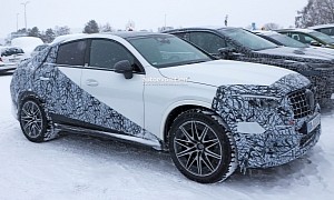 2024 Mercedes-AMG GLC 63 Coupe Spied As High-Riding Alternative to the New C 63