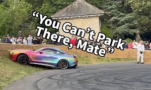 2024 Mercedes-AMG GT Does an Oopsie While Donuting at the Goodwood Festival of Speed