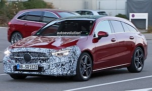 2024 Mercedes-Benz CLA Shooting Brake Spied With Nose and Butt Jobs