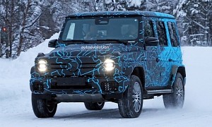 2024 Mercedes-Benz EQG Electric G-Class SUV Spied Winter Testing, AMG Flagship Incoming