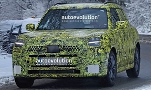 2024 MINI Countryman Spied With Production Lights and Red Brake Calipers
