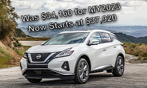 2024 Nissan Murano Gets $3,760 More Expensive, S Trim Level Discontinued