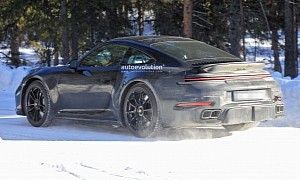 2024 Porsche 911 Facelift Spied, Refreshed Turbo S Going Hybrid