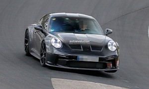 2024 Porsche 911 ST Photographed Going Full Send at the Nurburgring Nordschleife