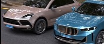 2024 Porsche Cayenne Meets 2024 BMW X5 in CGI Battle of Subtly Refreshed SUVs